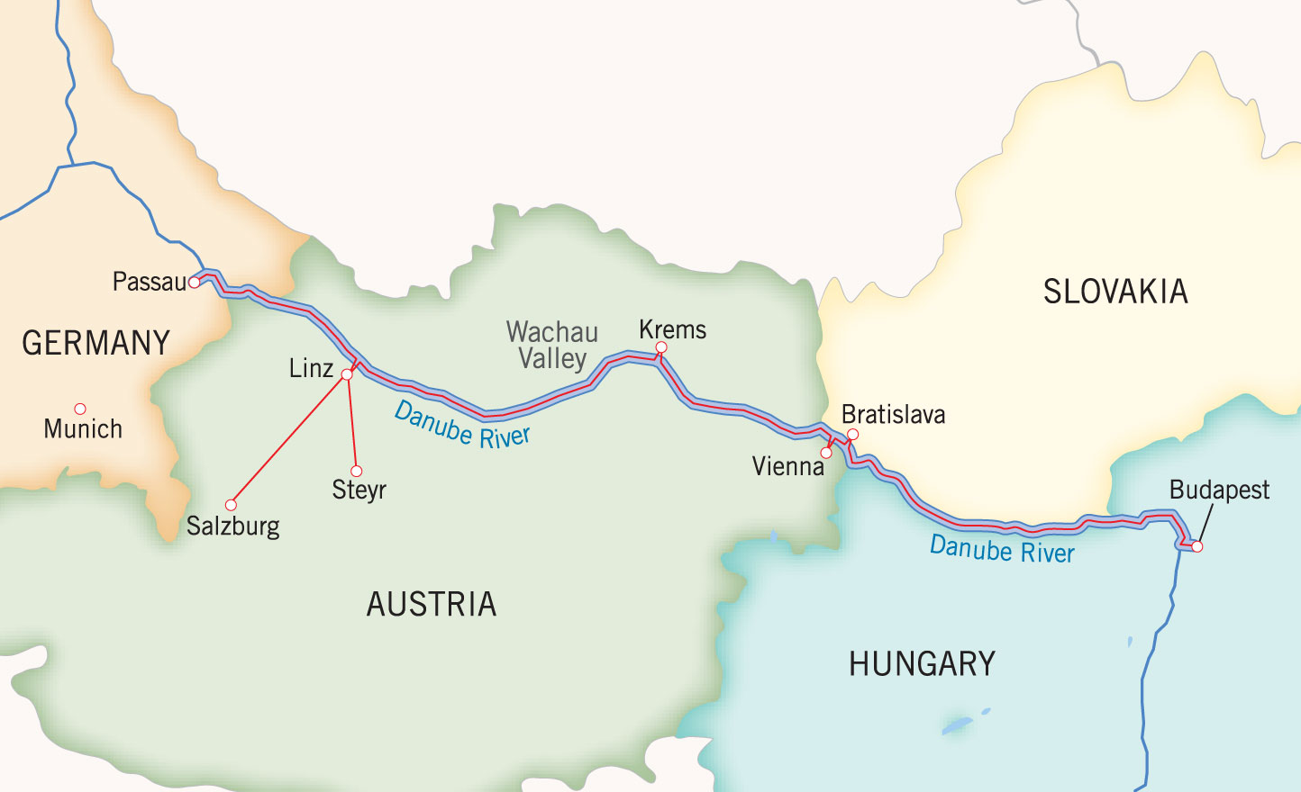 Danube Holiday Market Map